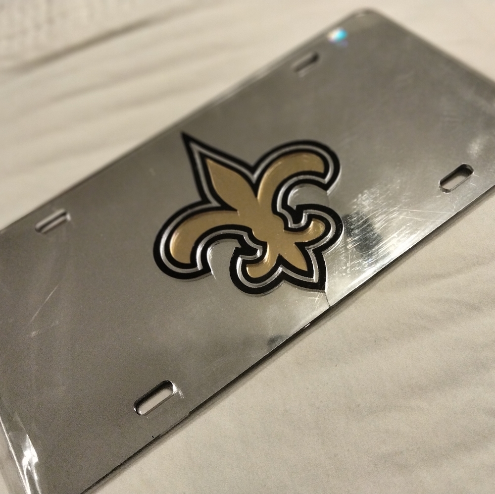 N.O. Saints Logo License Plate